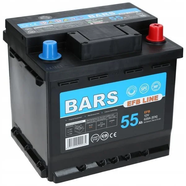 Akumulator Bars EFB LINE 12V 55Ah 620A L1 Start-Stop P - 13 kg