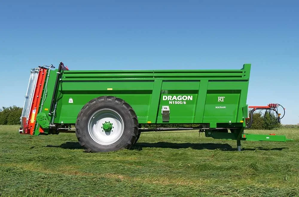 Rozrzutnik obornika N150S/6 DRAGON 14 ton z dyszlem hydraulicznym! – zdjęcie 2