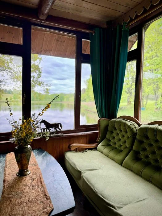 domek nad jeziorem w lesie, cisza, urlop. sauna, łowisko, grzyby, – zdjęcie 12
