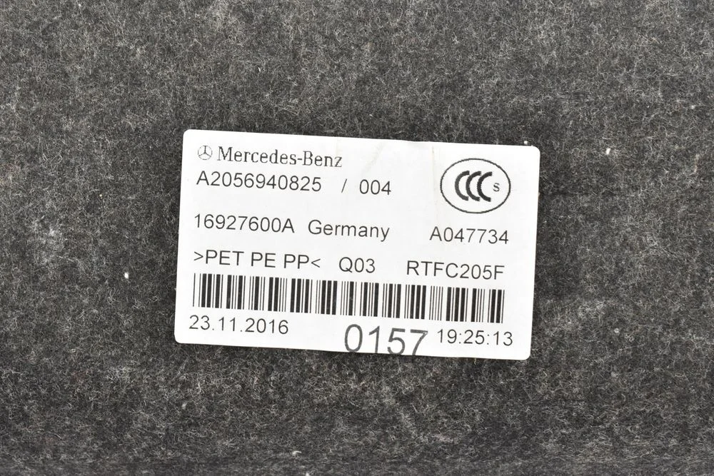 Tapicerka Klapy Bagażnika Wygłuszenie A2056940825 Mercedes C205 W205 Coupe – zdjęcie 4