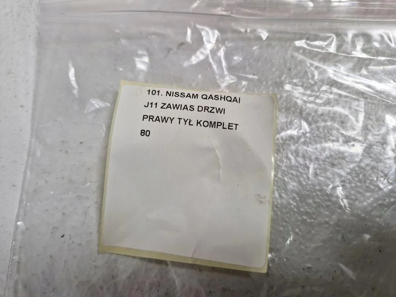 nissan qashqai ii 2 j11 zawiasy zawias drzwi prawy tył komplet z10g – zdjęcie 5
