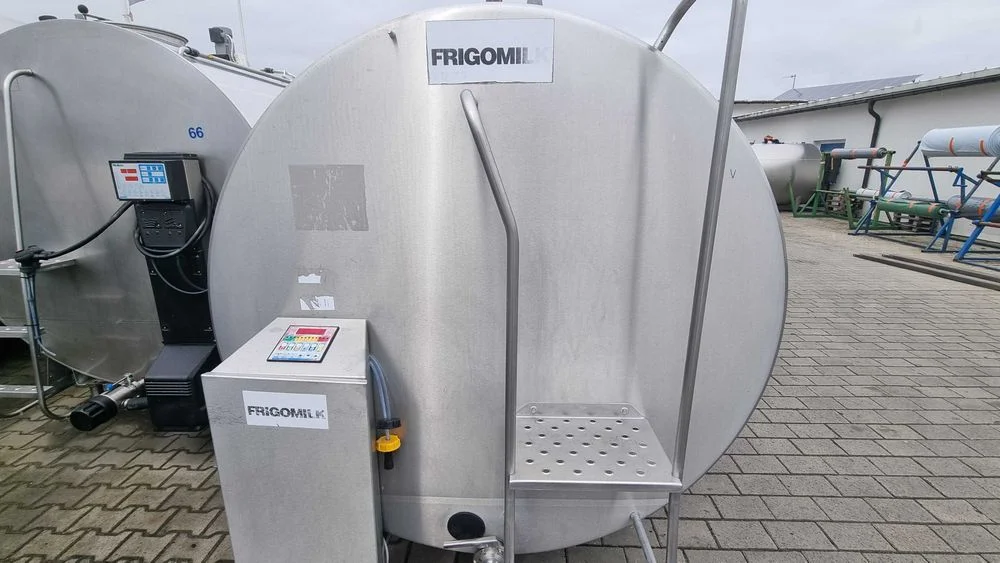 Schładzalnik zbiornik chłodnia beczka tank do mleka 6000 litrów Frigomilk IDEALNY 2014r rymek.com.pl – zdjęcie 2