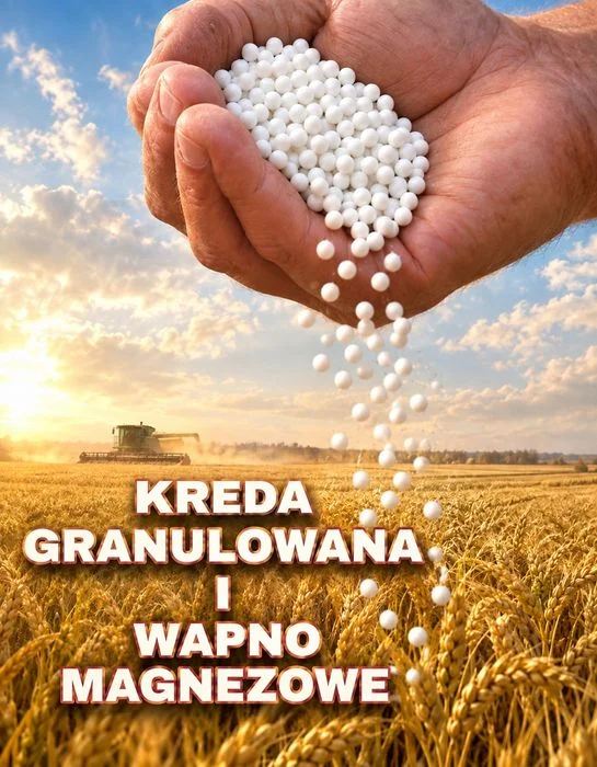 Wapno Kredowe I Wapno Magnezowe granulowane, czarna kreda z humusem