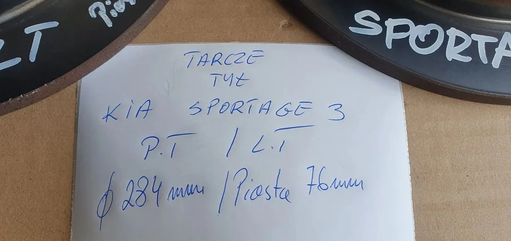 Tarcze hamulcowe tył tylne 284mm Kia Sportage III – zdjęcie 10