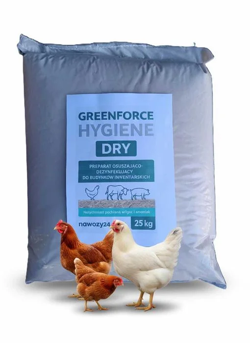 Hygiene DRY 25 kg – Preparat do osuszania kurnika, obory, stajni słoma