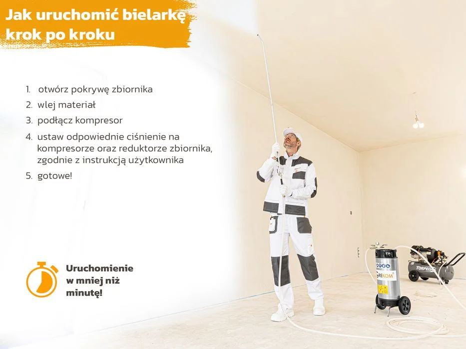 AGREGAT Do Bielenia I Dezynfekcji 18L Części Osprzęt pistolet do bielenia – zdjęcie 5