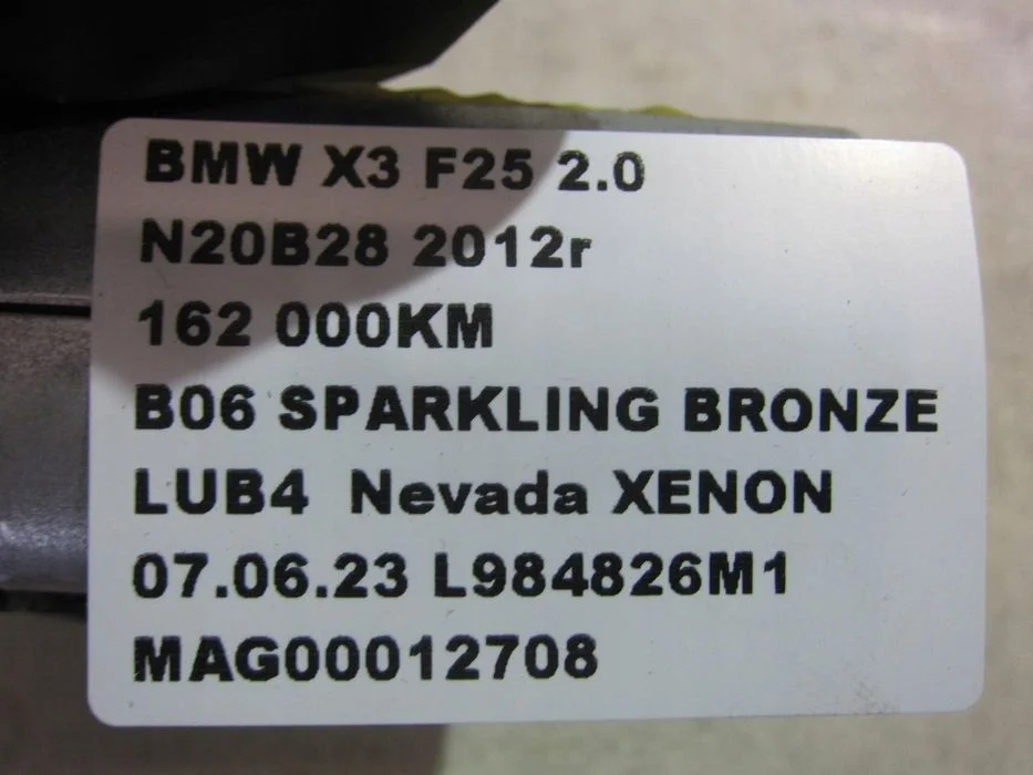Bmw X3 F25 2.0 N20 Siliniczek Wycieraczki 7237062 – zdjęcie 7