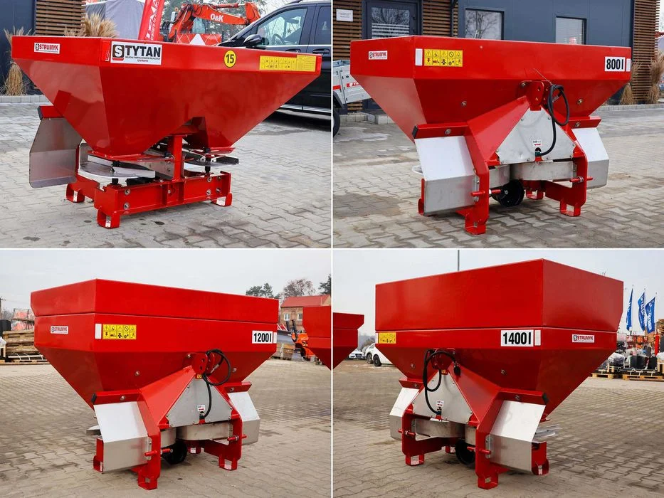 Rozsiewacz 400 L - 600 L - 800 L - 1000 L - 1200 L - 1400 L - 1600 L - STRUMYK TYTAN do nawozu rozsiewacz nawozów