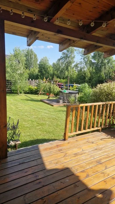Dom z drewna Mrozy Wielkie. Blisko plaży gminnej, jacuzzi w cenie! – zdjęcie 6
