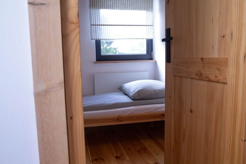 Dom z drewna Mrozy Wielkie. Blisko plaży gminnej, jacuzzi w cenie! – zdjęcie 7