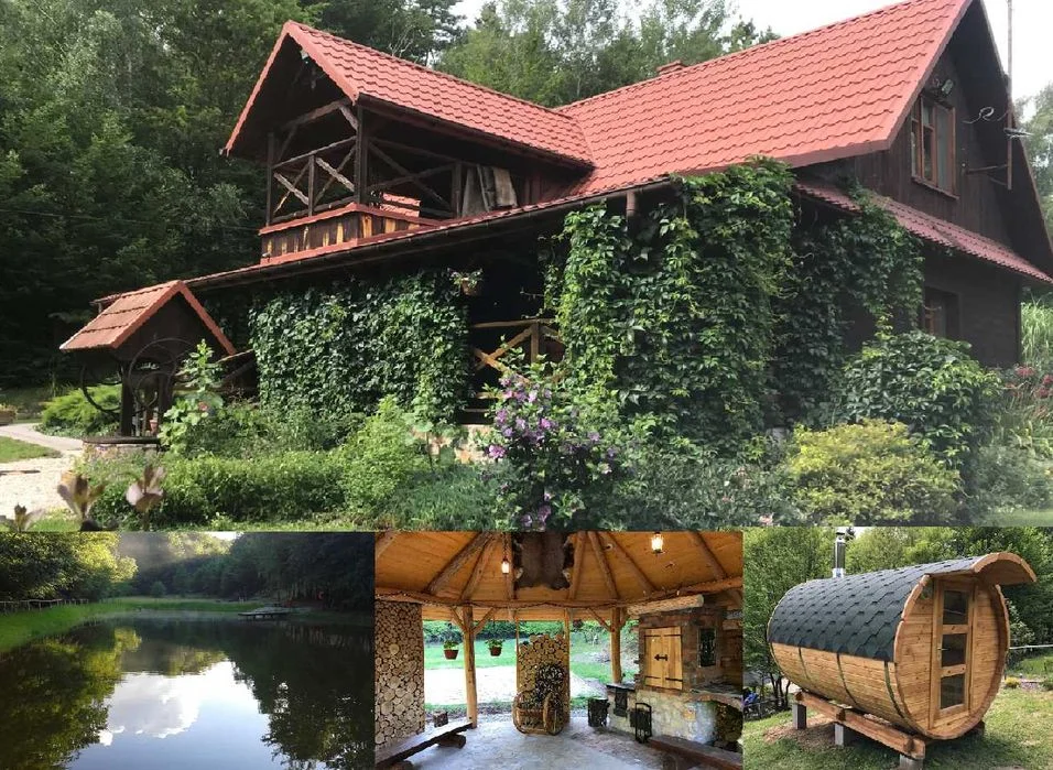 LAST MINUTE LEŚNICZÓWKA domek sauna balia stawy 2,5 ha ogrodz. lesie wyłączność ! – zdjęcie 2