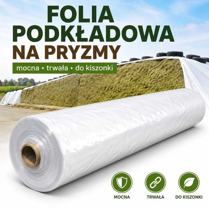 Folia podkładowa pryzmowa, folia na pryzmy transparentna 12metrów szerokości na 50 metrów długości