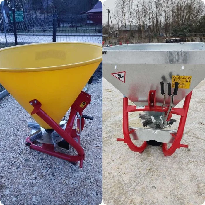 Rozsiewacz do nawozu jedno tarczowy kosz plastikowy lub metalowy – zdjęcie 4