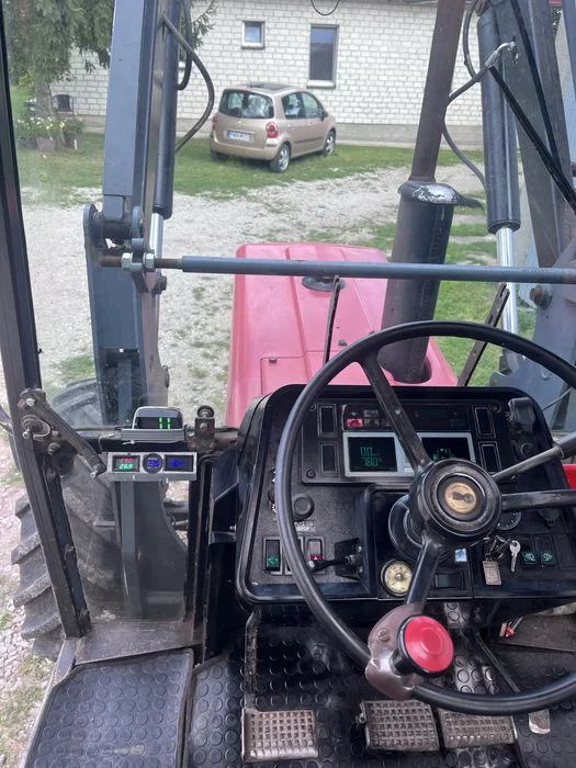 Case IH 595 + TUR MAT-STAL – 1993r – 4x4 – Tylko 8480 mth! Stan bardzo zadbany – zdjęcie 8