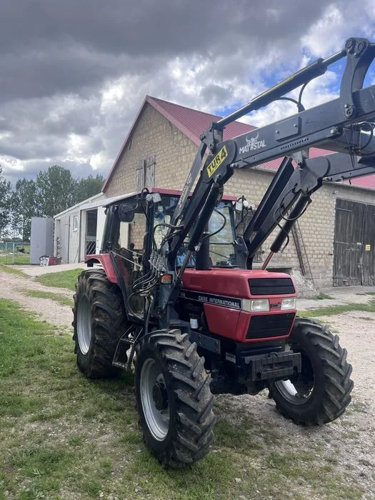 Case IH 595 + TUR MAT-STAL – 1993r – 4x4 – Tylko 8480 mth! Stan bardzo zadbany – zdjęcie 4
