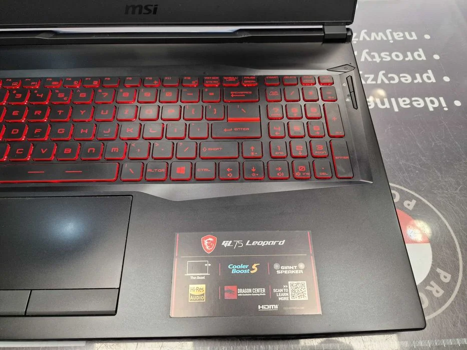 MSI GL75 LEOPARD/ i7-10750H/ 32GB RAM DDR4 2666 MHz/ 512GB/ GTX 1650 Ti 4G 17.3/ Gwarancja/ NOWA PASTA – zdjęcie 3