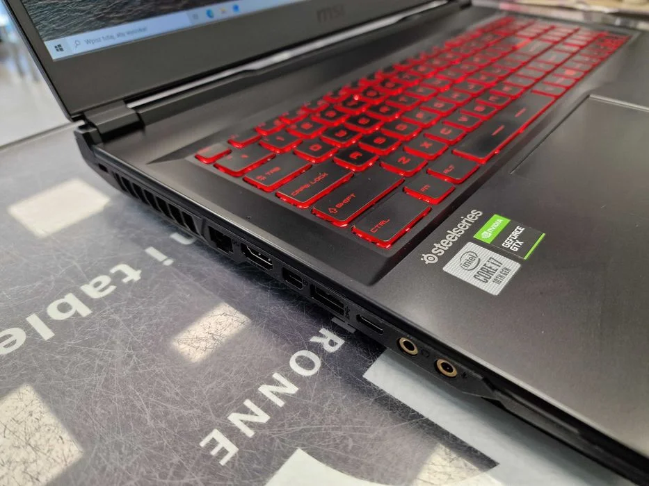 MSI GL75 LEOPARD/ i7-10750H/ 32GB RAM DDR4 2666 MHz/ 512GB/ GTX 1650 Ti 4G 17.3/ Gwarancja/ NOWA PASTA – zdjęcie 5