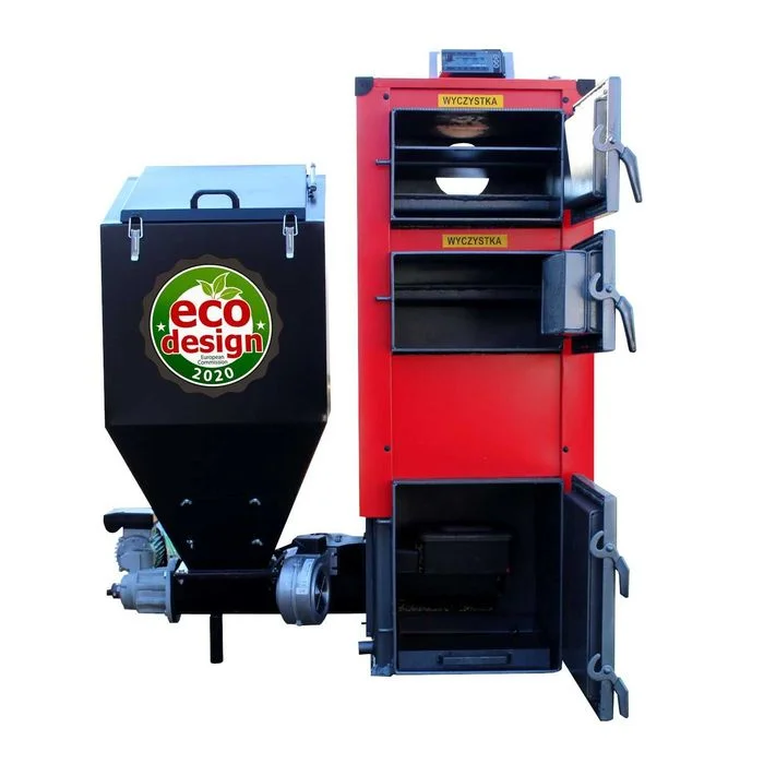 Kociol co Piec 20 kw Ekrogroszek. Caly zestaw sterownik dmuchawa Dostawa GRATIS Piece Producent Kotly Pleszewskie Premium – zdjęcie 2