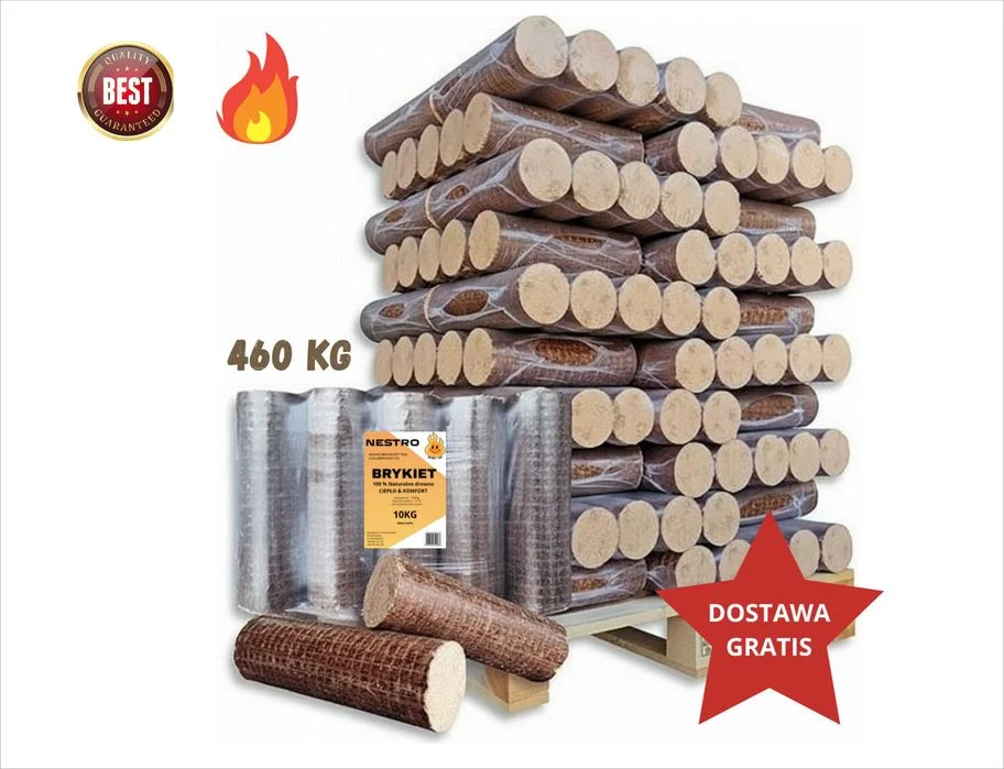 Brykiet kominkowy, drzewny, zima, opał, piec. 660 kg Dostawa Gratis!