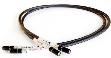 � Tellurium Silver III RCA interkonekt stereo Cinch kable przewody sygnałowe Trans Audio Hi-Fi