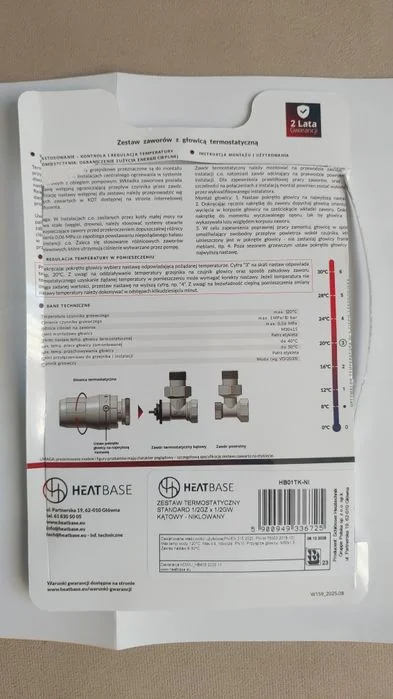 Zestaw zaworów z głowicą termostatyczną – zdjęcie 6