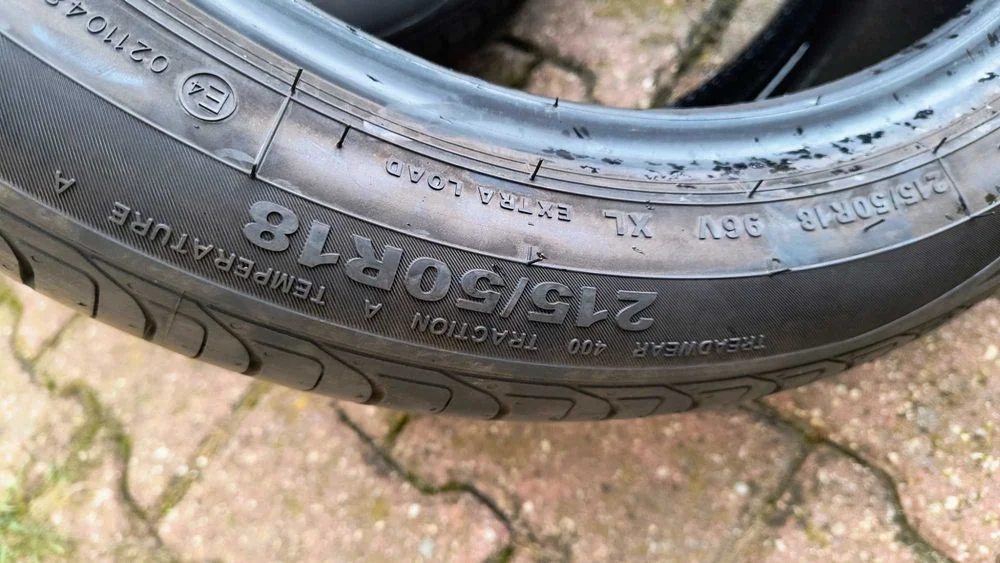 Opony letnie zdjęte z nowego Auta MG ZS 215/50/18/ – zdjęcie 2