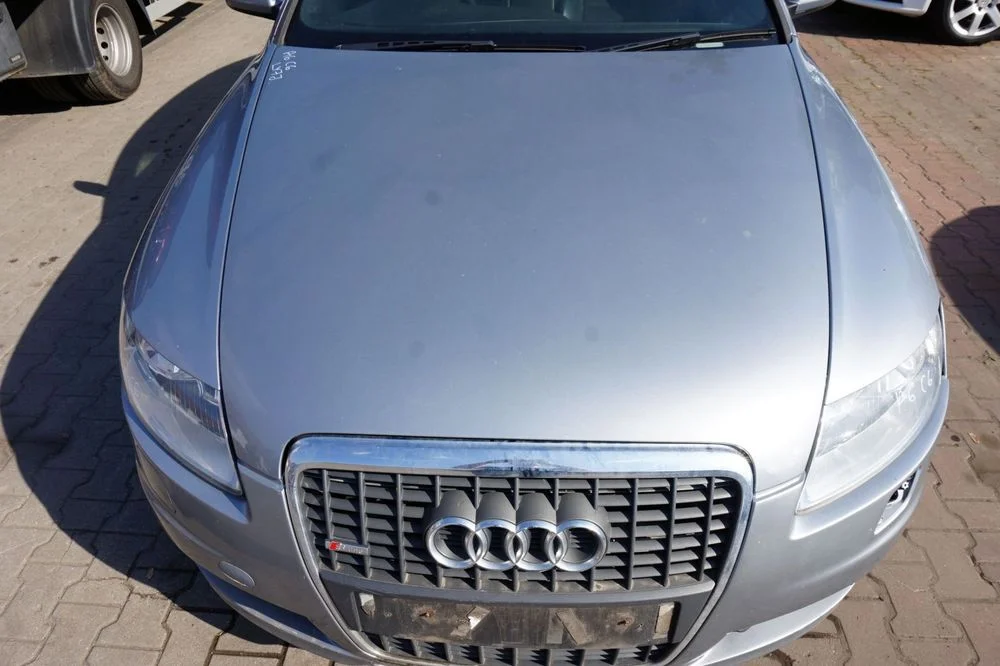 Maska Zderzak Błotniki Lampy A6 C6 Ly7J S-Line Audi 2004-2008 Srebrny Przód Kompletny – zdjęcie 2