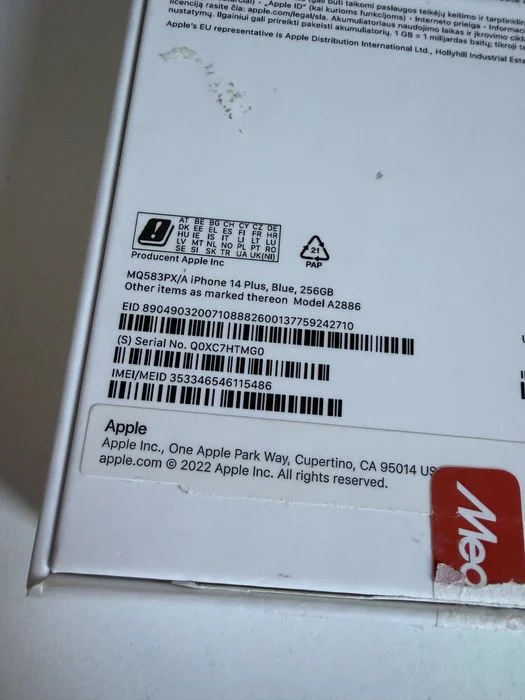 Bateria 100% iPhone 14 Plus 256gb Blue – zdjęcie 7