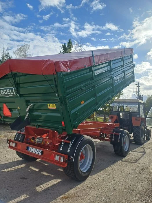 Przyczepa wywrotka na 3 steony kogel 8 ton hw 80.11 hl d55 po odbudowie od reki zarejestrowana – zdjęcie 3