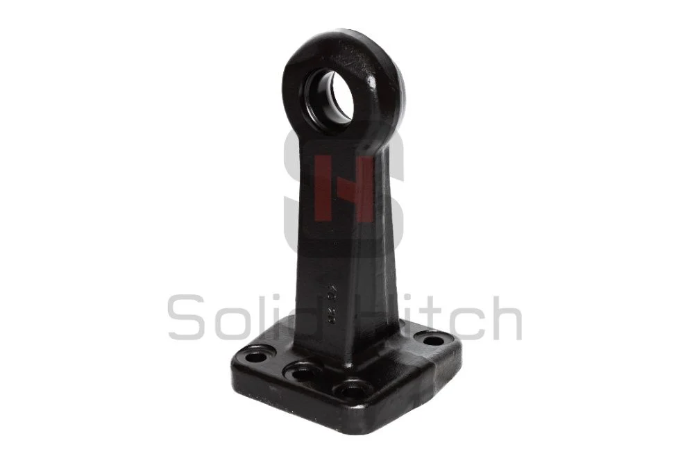 Ucho dyszla rolnicze 40 mm, rozstaw 110x100, przyczepa tandem, zaczep – zdjęcie 2