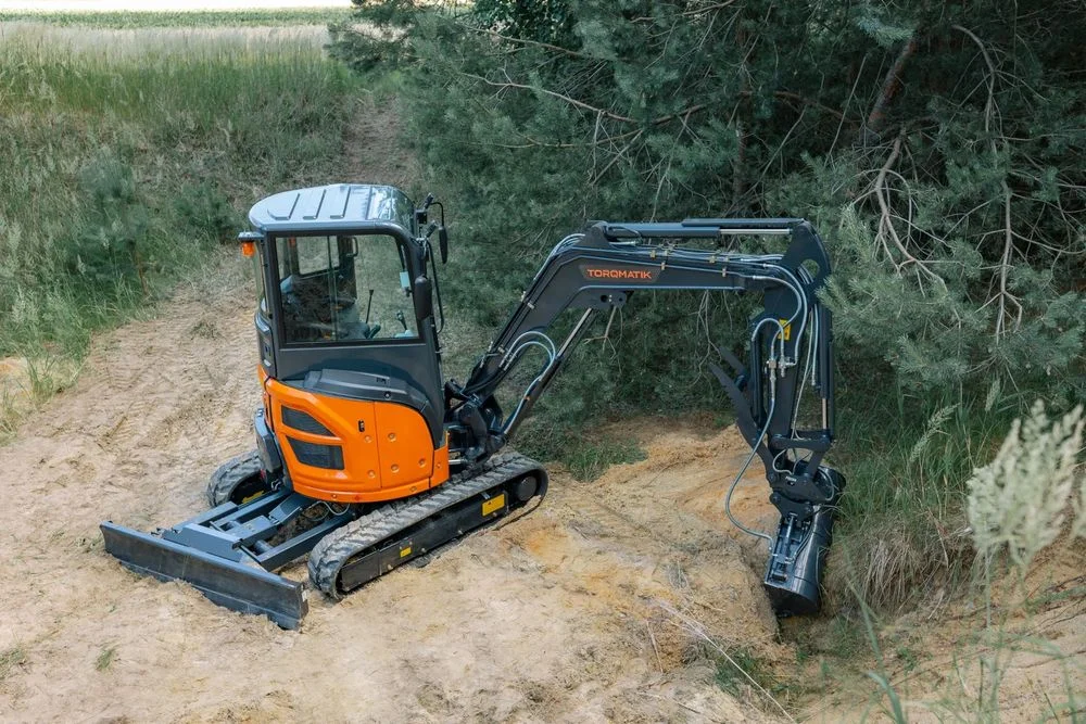TORQMATIK ME35 NOWA minikoparka gąsienicowa, WAGA 3.8T, KLIMA 6-pozycyjny pług, YANMAR, Le-Hydraulix, 3 łyżki, szybkozłącze hydr.