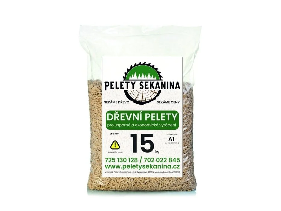Pellet Drzewny SEKANINA 6mm Premium – Certyfikowany EN Plus A1