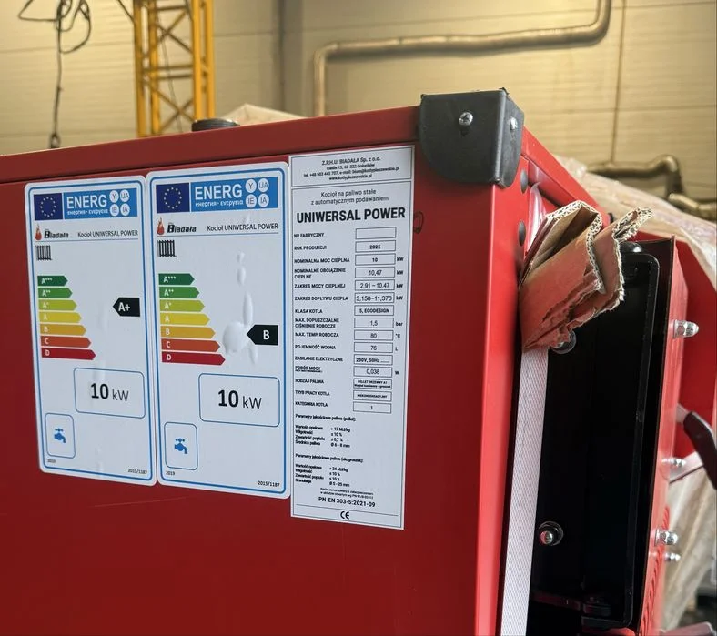 Kocioł z Podajnikiem 10 kw do 90m2 15/19/24Pellet i Groszek Drewno HB – zdjęcie 9