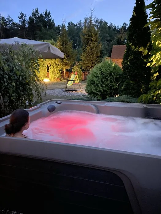 Domek z jacuzzi domek nad jeziorem noclegi, mazury, Siemiany, Jeziorak, sauna
