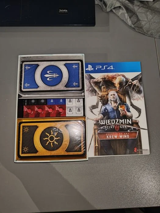 Wiedźmin Dziki gon - Krew i wino karty do gry w gwinta FOLIA ps4