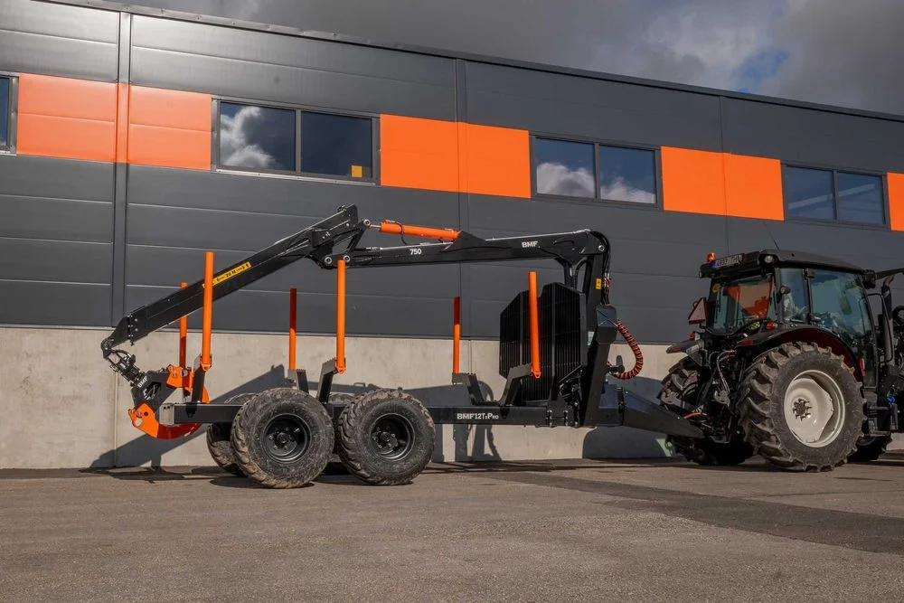 Przyczepa Leśna Zrywkowa BMF 10 - 14 T2 PRO z Żurawiem BMF 720 BMF 750 – zdjęcie 2