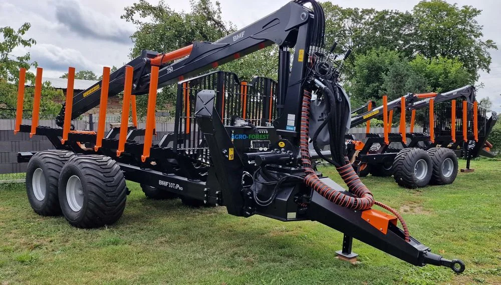 Przyczepa Leśna Zrywkowa BMF 10 - 14 T2 PRO z Żurawiem BMF 720 BMF 750 – zdjęcie 6