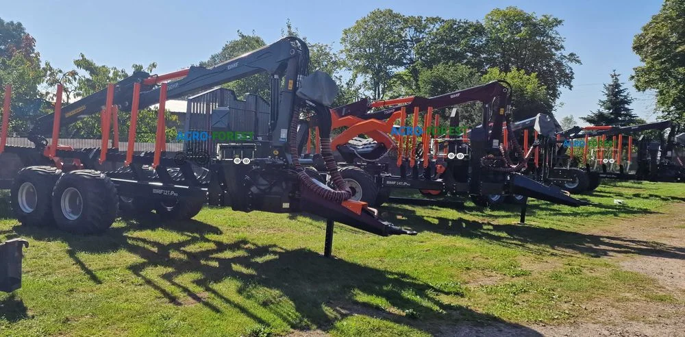 Przyczepa Leśna Zrywkowa BMF 10 - 14 T2 PRO z Żurawiem BMF 720 BMF 750 – zdjęcie 7