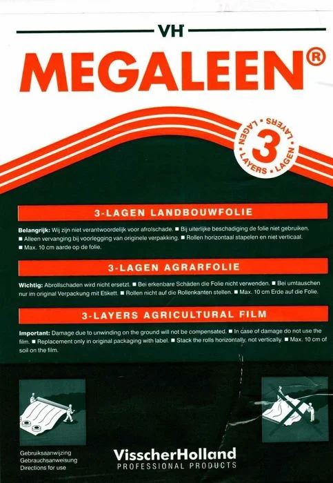 Folia MEGALEEN 150 - Szerokść 6 - 18 m bardzo mocna Pryzmowa kiszonk – zdjęcie 2