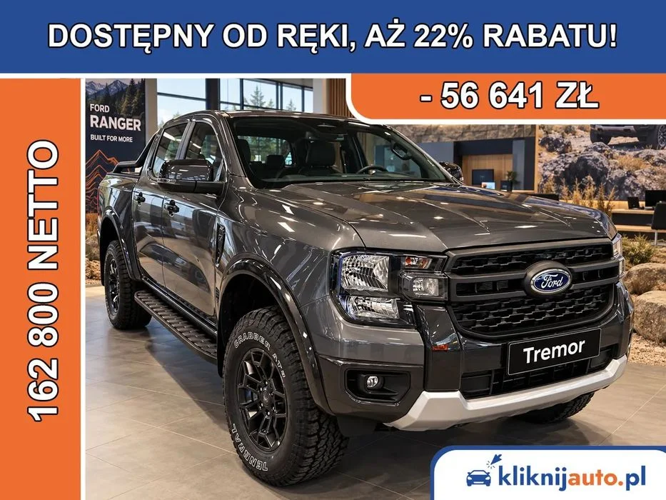 Ford Ranger – Ranger Tremor – Podwójna Kabina – 2.0 Bi-Turbo 205KM – Automat 4x4