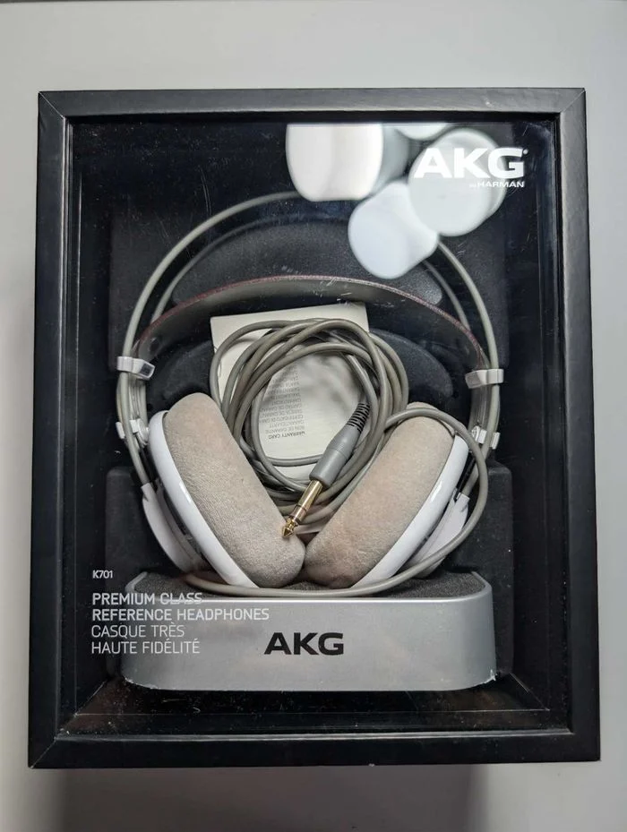 AKG K701 - słuchawki studyjne, stan idealny, pudełko – zdjęcie 2