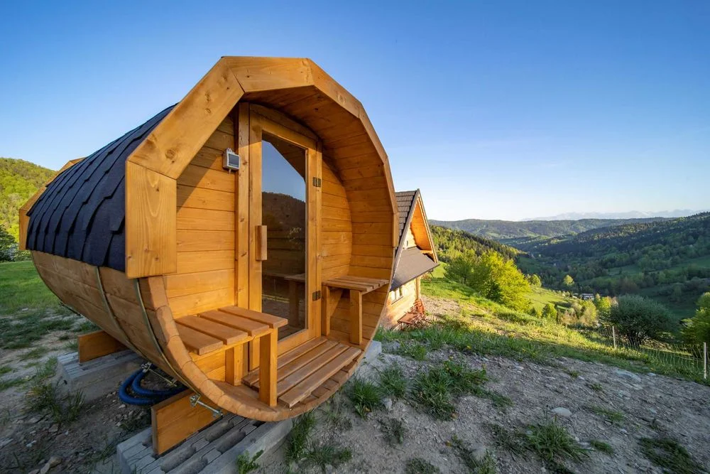 Domek z kominkiem w górach widok na Tatry ferie jacuzzi balia wczasy cisza, Gorce, owce – zdjęcie 11