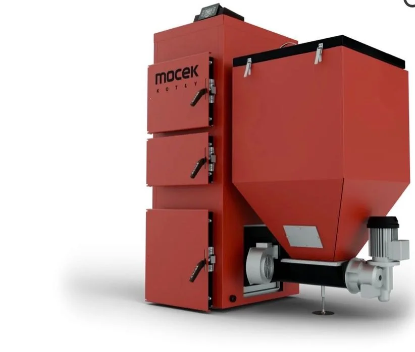 Kocioł Moceko PRO z podajnikiem na ekogroszek 35 kw możliwość rozbudowy na pellet Mocek 5 klasa ecodesign drewno piec – zdjęcie 4