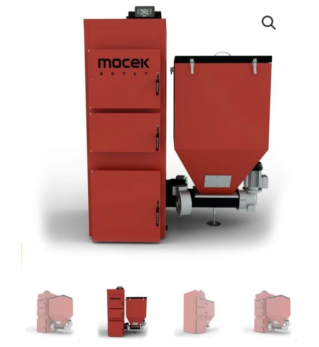 Kocioł Moceko PRO z podajnikiem na ekogroszek 35 kw możliwość rozbudowy na pellet Mocek 5 klasa ecodesign drewno piec – zdjęcie 5