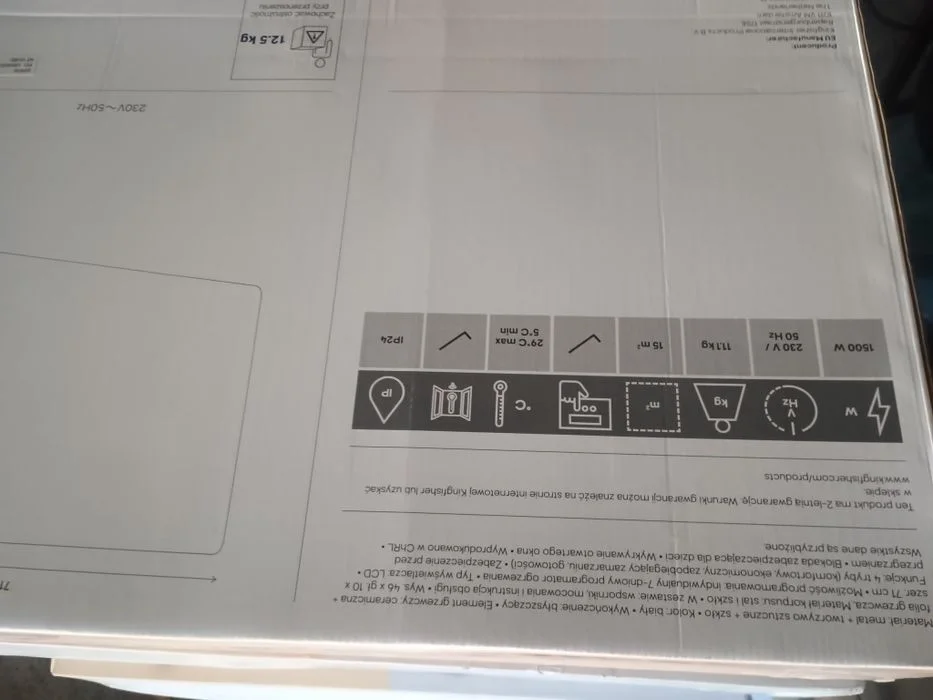 Grzejnik binda 1000W, 1500W i 2000W – zdjęcie 4