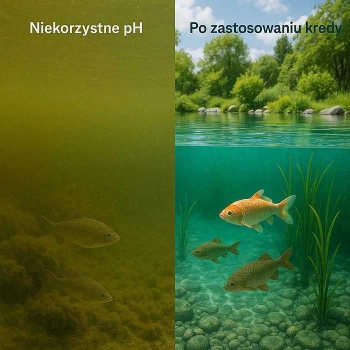 Kreda do oczka wodnego - czysta woda, lepsze ph, zdrowsze ryby - 20kg – zdjęcie 3
