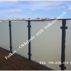Folie na balkon Białołęka- Oklejamy balkony Warszawa- Folkos folie matowe zewnetrzne -Odporne na warunki atmosferyczne