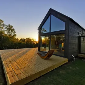 Domek na zgłoszenie całoroczny 55 m2 z antresola.