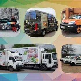 REKLAMY NA SAMOCHODACH oklejanie aut reklama naklejki na samochód busa