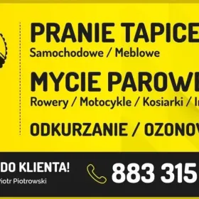 Pranie tapicerki samochodowej i meblowej